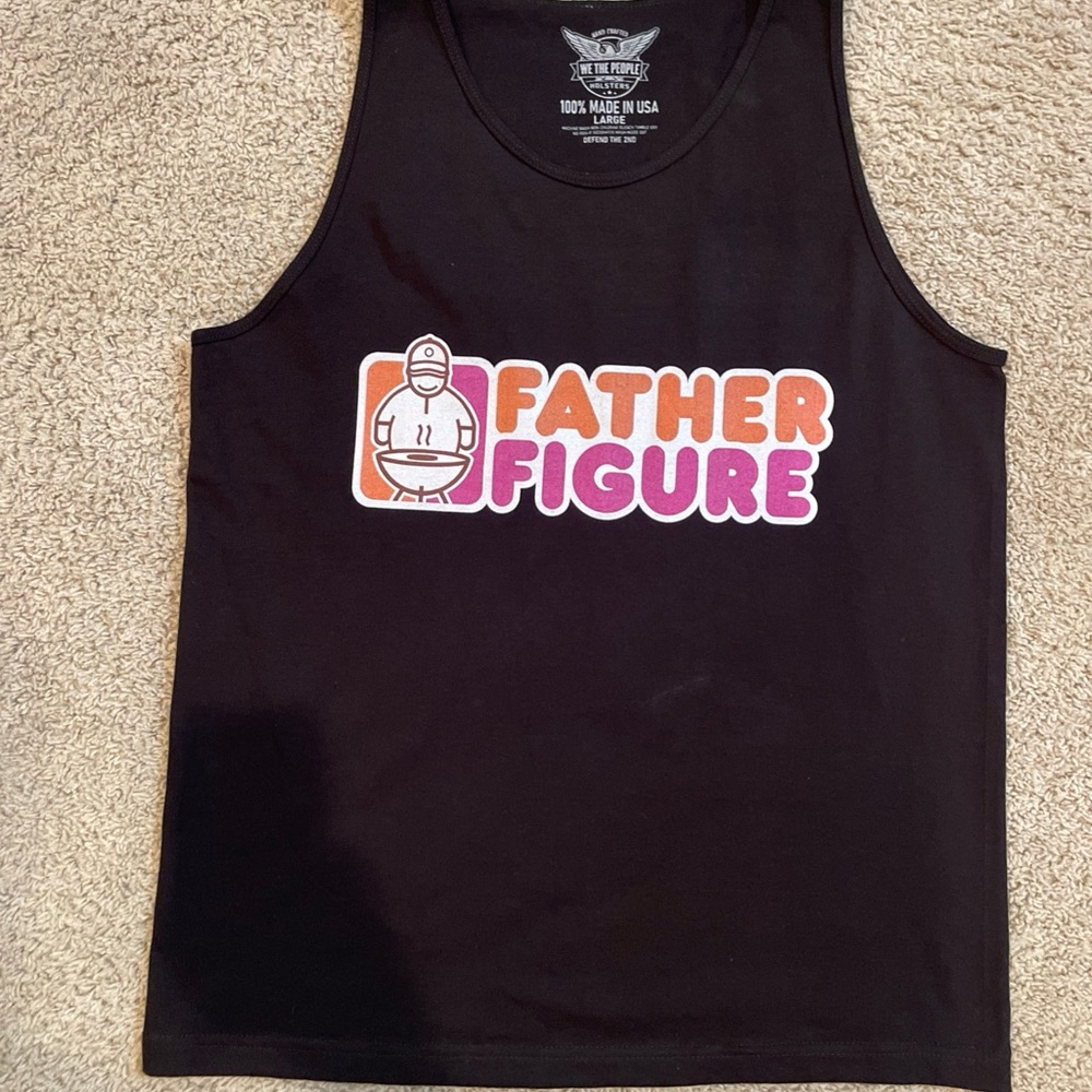 We The People Holsters XL Black Father Figure Tank Top Fathers Day Gift